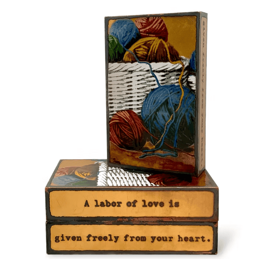 Heartstrings - 288 - Copper Art Block - Lizzy G's Fine Gifts
