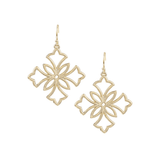 Heirloom Cross Drop Earrings - Lizzy G's Fine Gifts