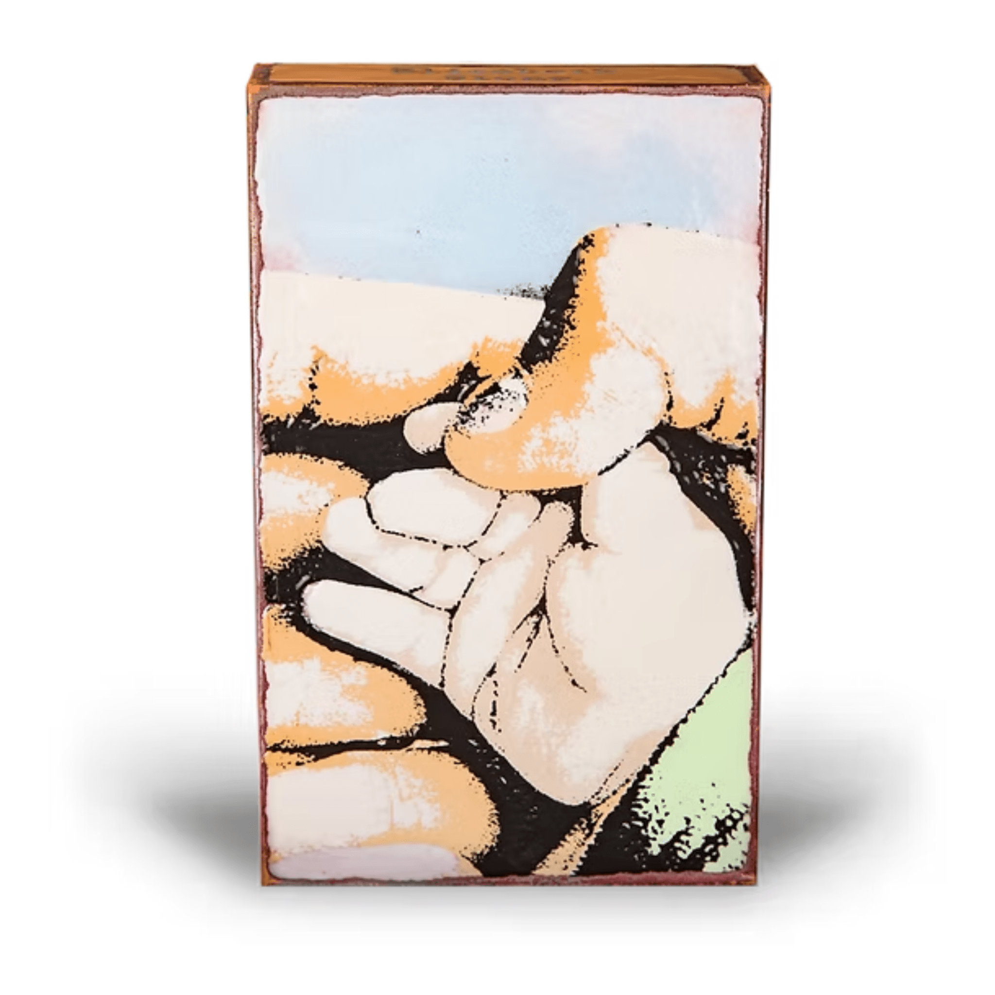 Hello! - 071 - Copper Art Block - Lizzy G's Fine Gifts