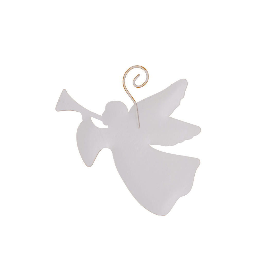 Heralding Angel Metal Ornament - Lizzy G's Fine Gifts