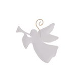 Heralding Angel Metal Ornament - Lizzy G's Fine Gifts