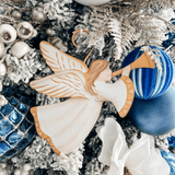 Heralding Angel Metal Ornament - Lizzy G's Fine Gifts