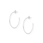 Heritage Cross Hoop Earrings - Lizzy G's Fine Gifts