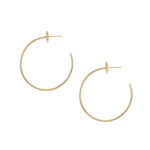 Heritage Cross Hoop Earrings - Lizzy G's Fine Gifts