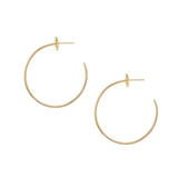 Heritage Cross Hoop Earrings - Lizzy G's Fine Gifts