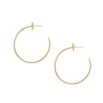 Heritage Cross Hoop Earrings - Lizzy G's Fine Gifts