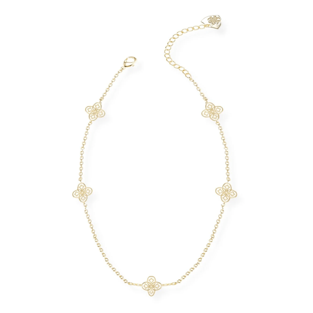 Heritage Mini Cross Station Necklace - Lizzy G's Fine Gifts
