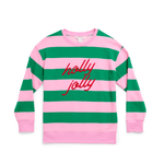 Holly Jolly Striped Sweatshirt - Lizzy G's Fine Gifts