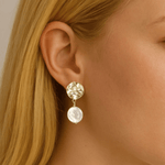 Horizon Pearl Stud Earrings - Lizzy G's Fine Gifts