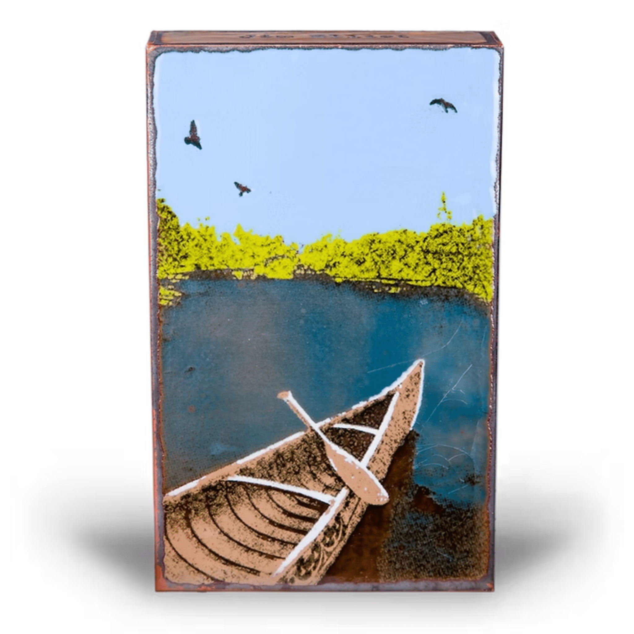 In the Moment - 185 - Copper Art Block - Lizzy G's Fine Gifts