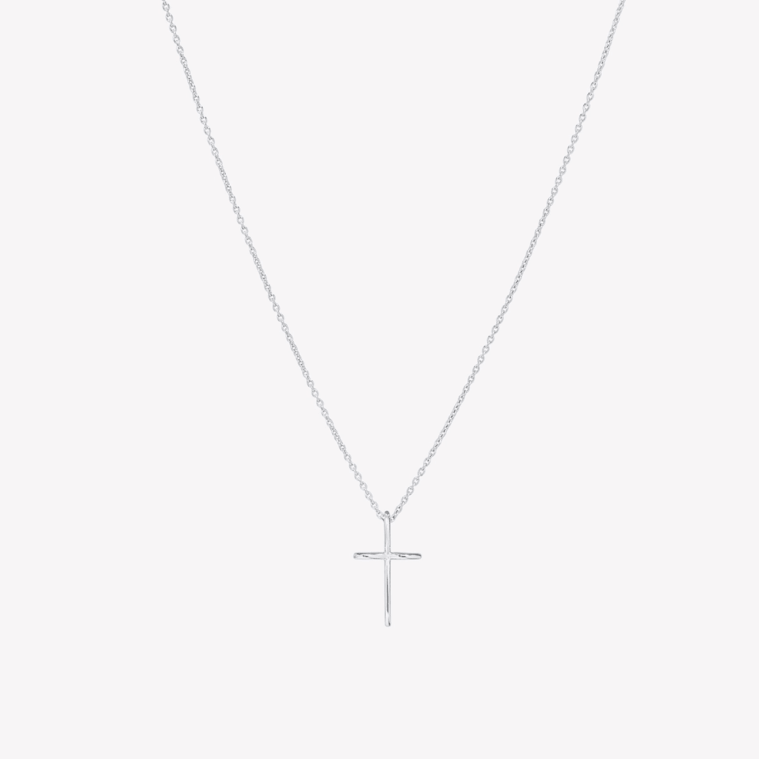 Infinite Hope Cross Necklace - Sterling Silver - Lizzy G's Fine Gifts