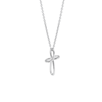 Infinite Hope Cross Necklace - Sterling Silver - Lizzy G's Fine Gifts
