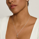 Infinite Hope Cross Necklace - Sterling Silver - Lizzy G's Fine Gifts