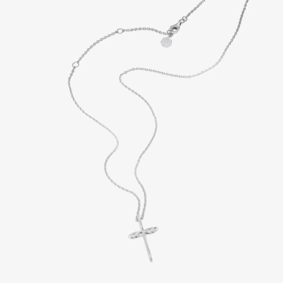 Infinite Hope Cross Necklace - Sterling Silver - Lizzy G's Fine Gifts