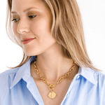 Intaglio Bee Toggle Necklace - Lizzy G's Fine Gifts