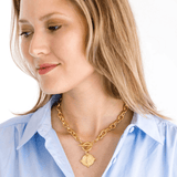 Intaglio Bee Toggle Necklace - Lizzy G's Fine Gifts