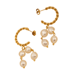 Isla Pearl Hoop Earrings - Lizzy G's Fine Gifts