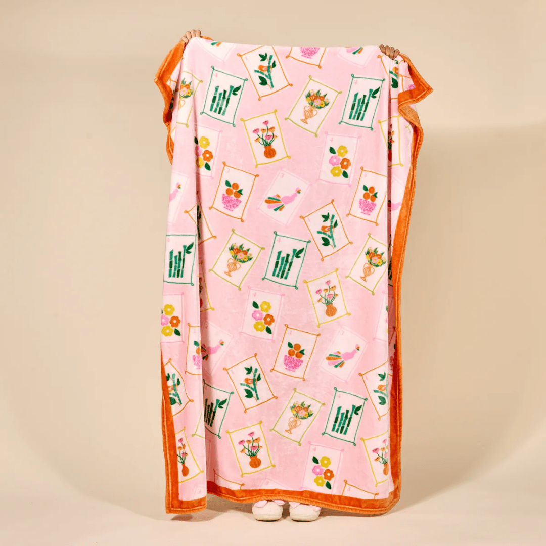It's Mahj Time Plush Blanket - Lizzy G's Fine Gifts