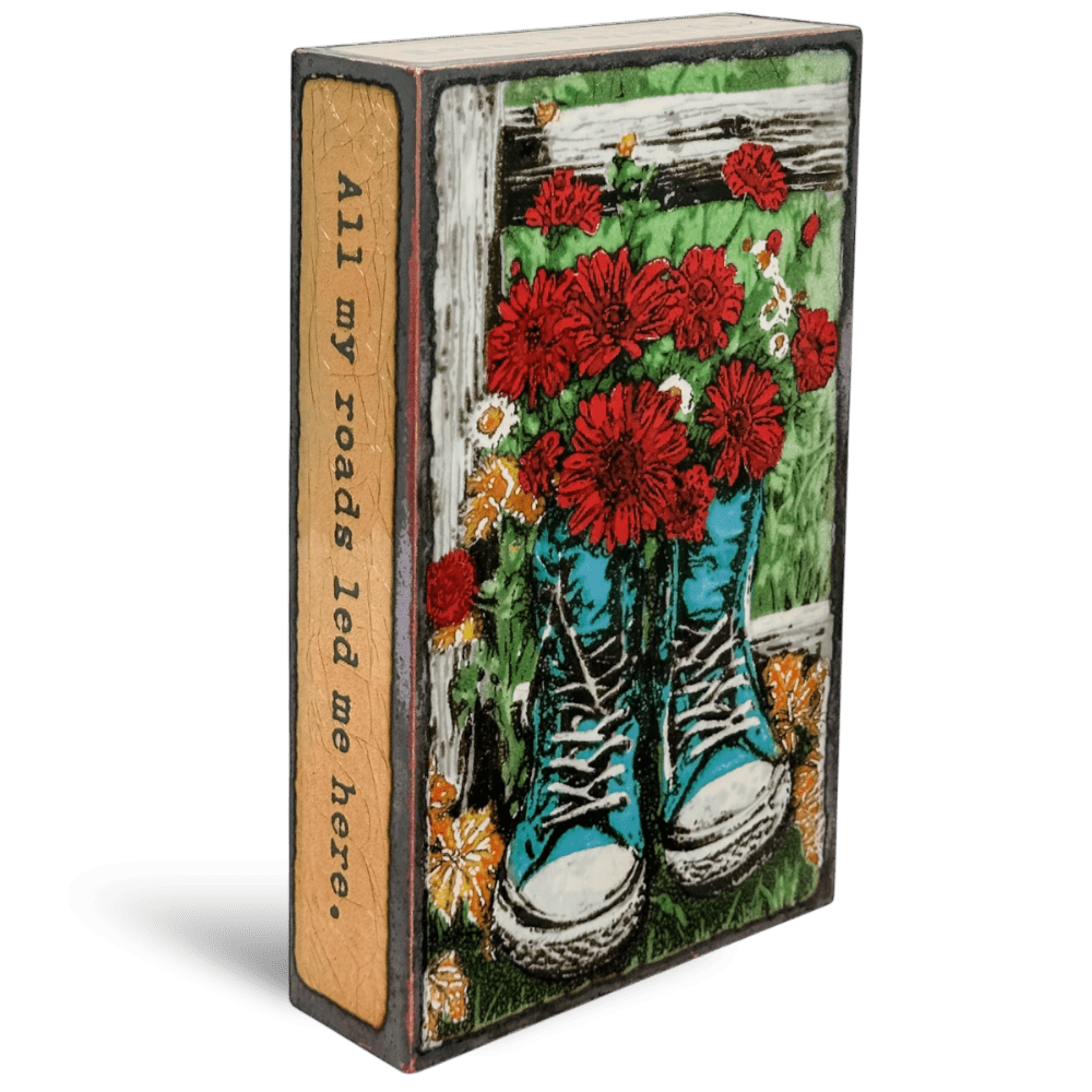 Journey - 304 - Copper Art Block - Lizzy G's Fine Gifts