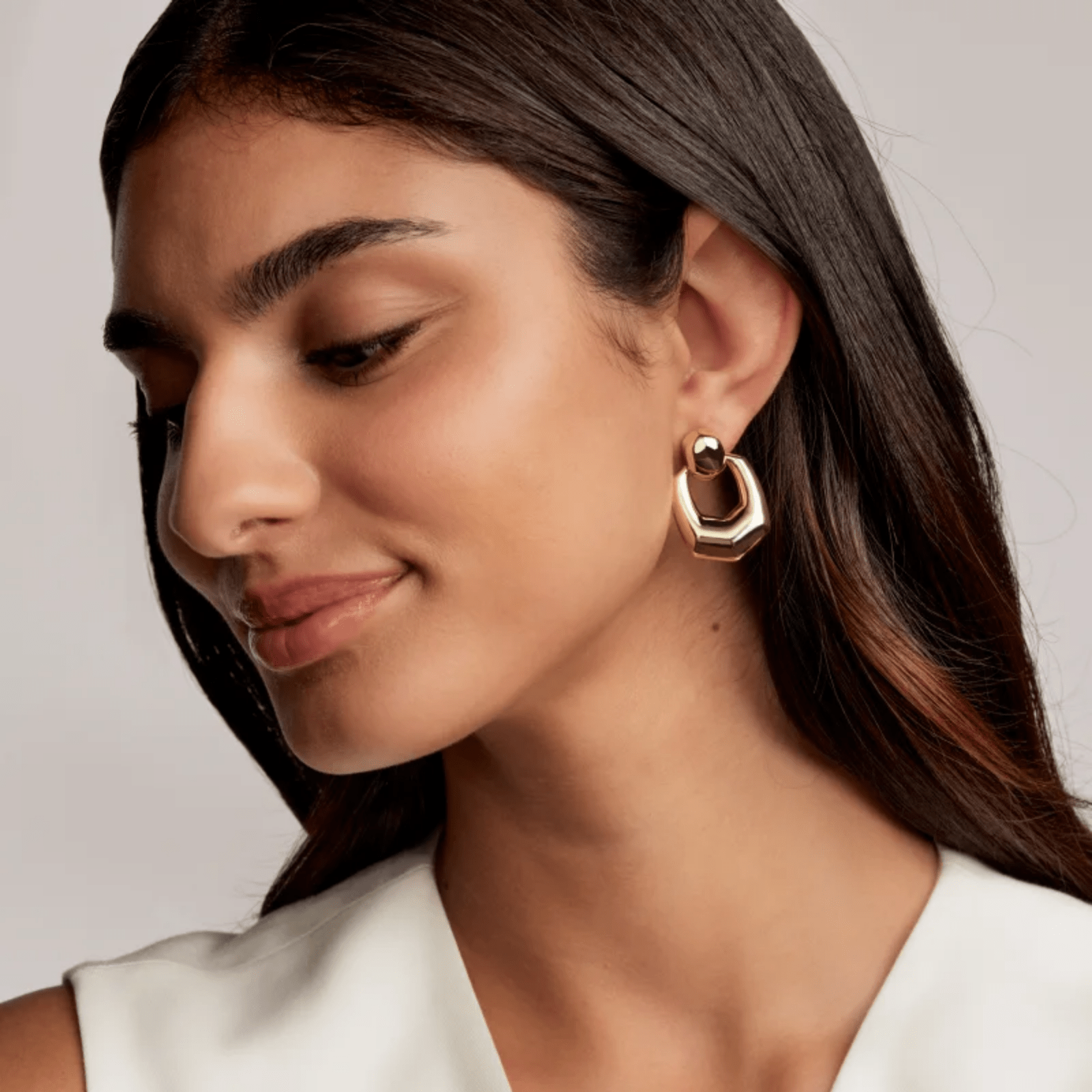 Kaitlin Open Frame Earrings - Lizzy G's Fine Gifts