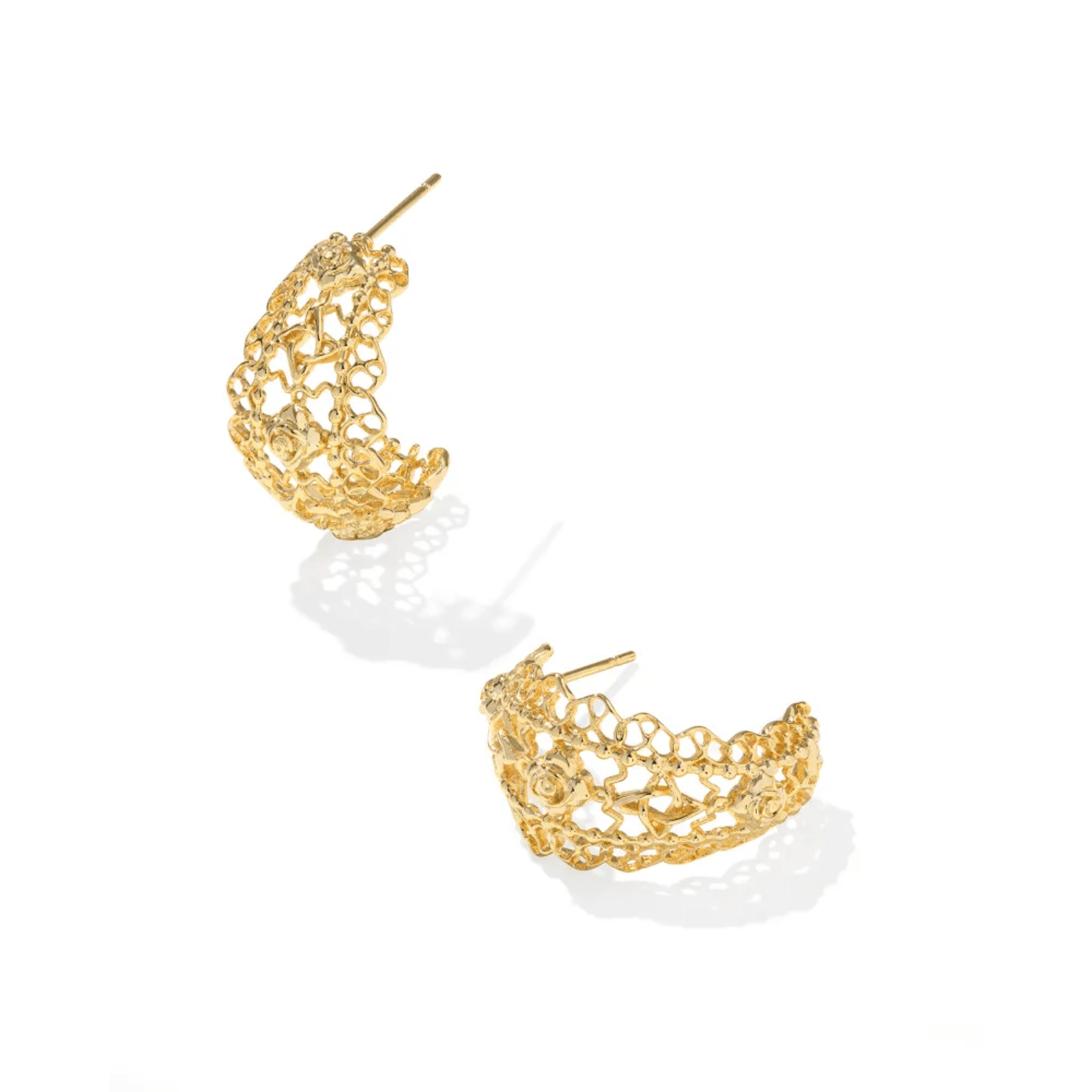 Krista Lace Huggie Earrings - Lizzy G's Fine Gifts