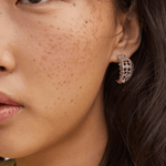 Krista Lace Huggie Earrings - Lizzy G's Fine Gifts