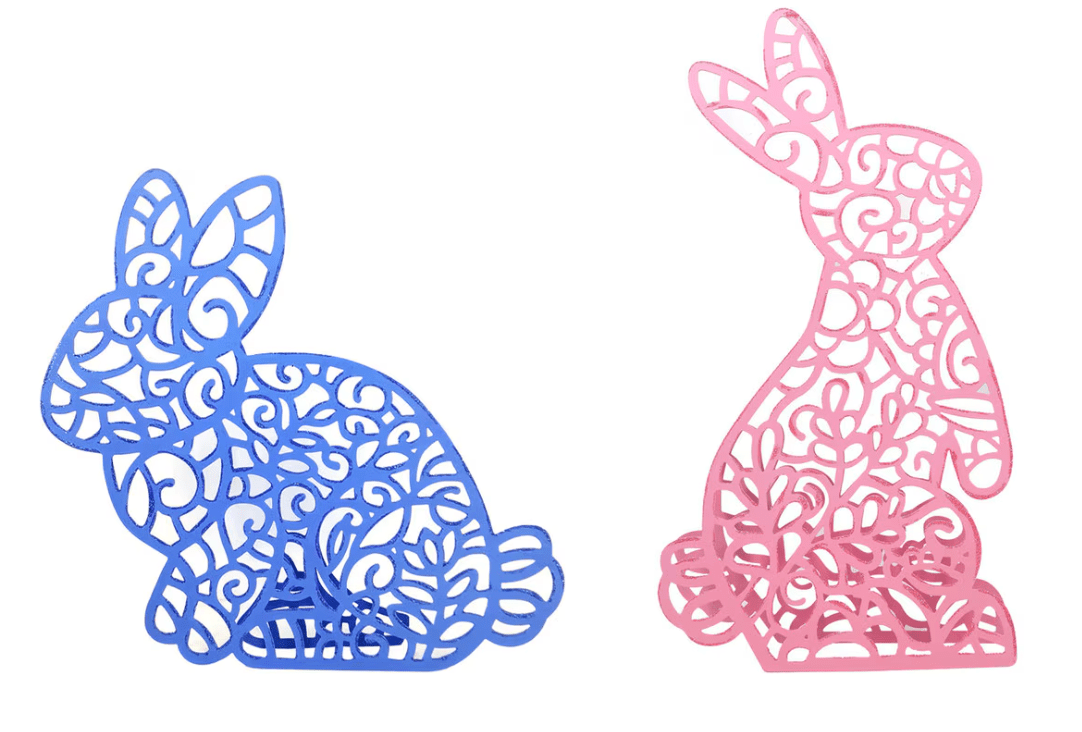 Lace Bunny Garden Stake - Lizzy G's Fine Gifts
