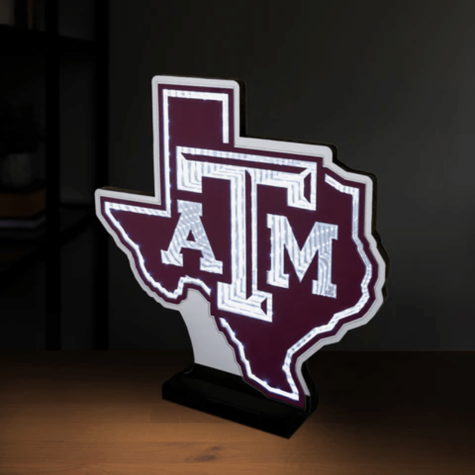 LED Infinity Light - Texas A&M - Lizzy G's Fine Gifts