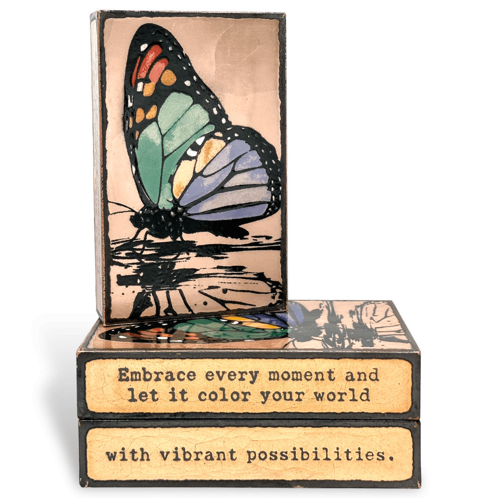 Life in Color - 293 - Copper Art Block - Lizzy G's Fine Gifts