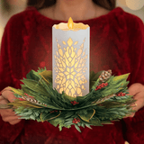 Light-up holiday Candle Pop-up card - Lizzy G's Fine Gifts