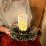 Light-up holiday Candle Pop-up card - Lizzy G's Fine Gifts