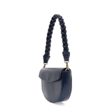 Linda Crescent Crossbody Bag with Braided Strap - Lizzy G's Fine Gifts