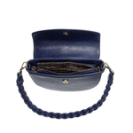 Linda Crescent Crossbody Bag with Braided Strap - Lizzy G's Fine Gifts