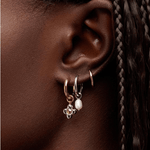 Liora Flower Hoop Earrings - Lizzy G's Fine Gifts