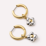 Liora Flower Hoop Earrings - Lizzy G's Fine Gifts