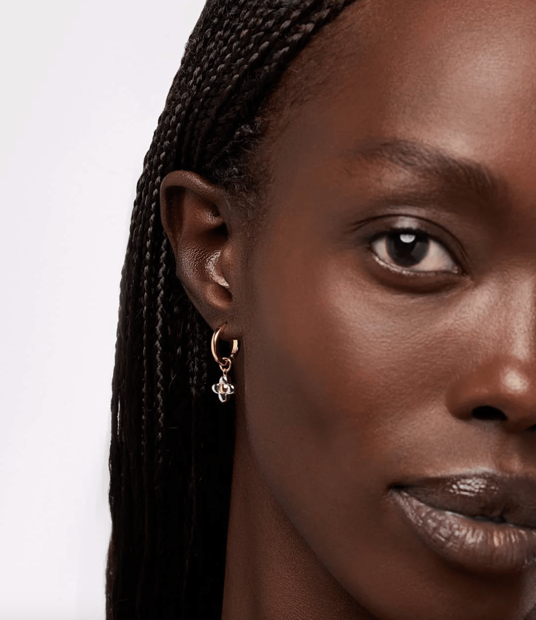 Liora Flower Hoop Earrings - Lizzy G's Fine Gifts