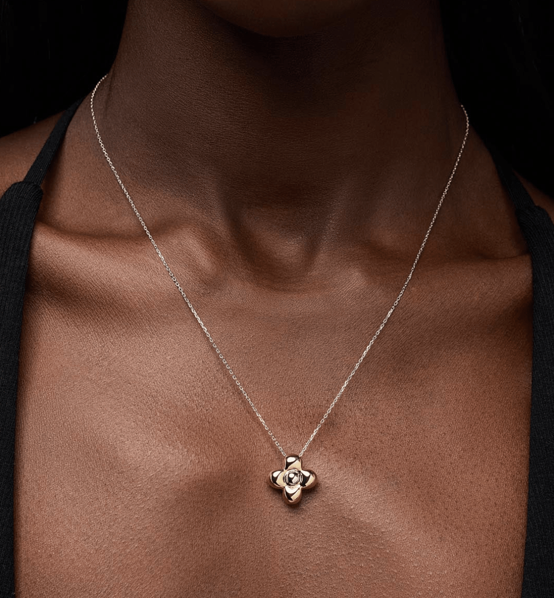 Liora Flower Pendant Necklace - Lizzy G's Fine Gifts