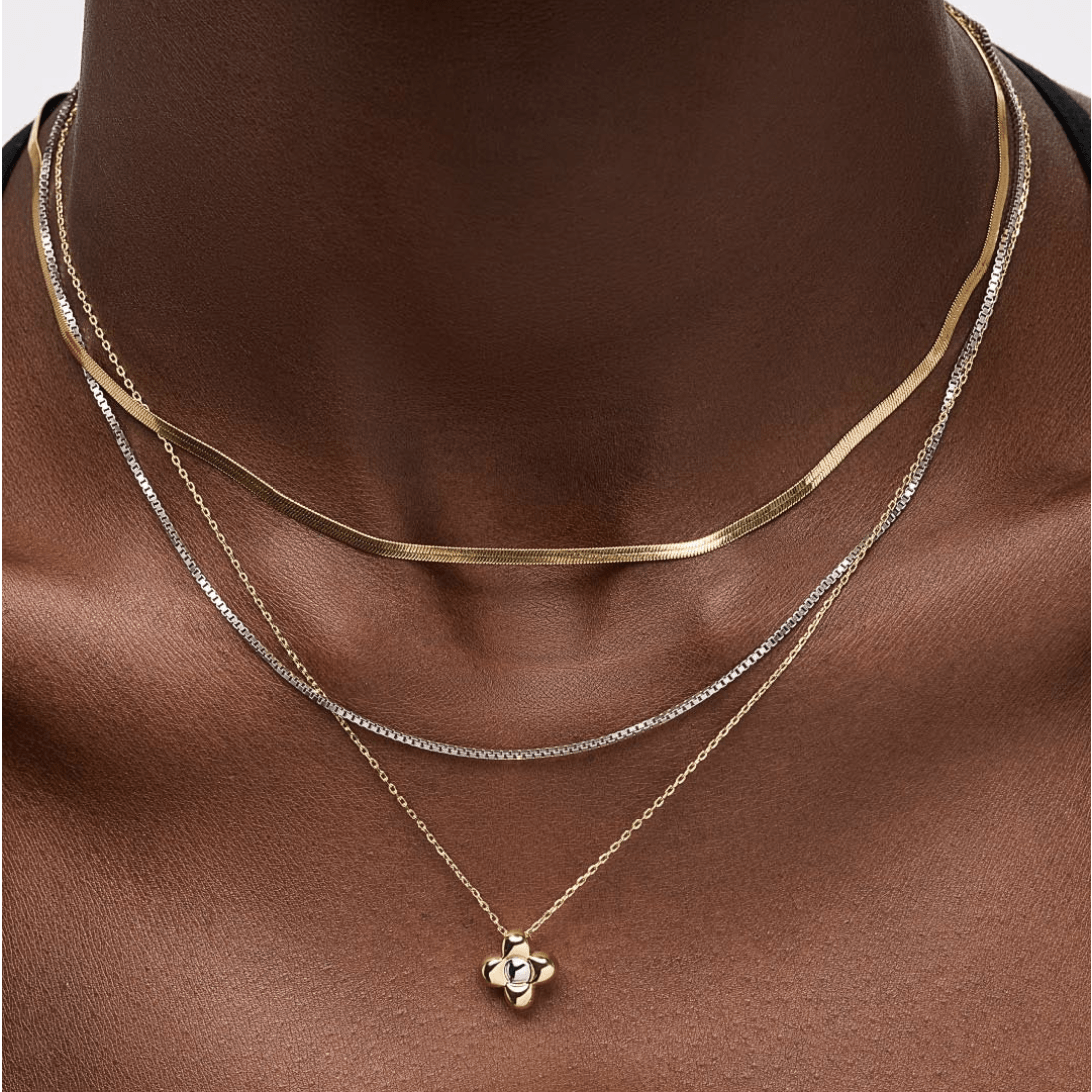 Liora Mini Flower Necklace - Lizzy G's Fine Gifts