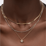 Liora Mini Flower Necklace - Lizzy G's Fine Gifts