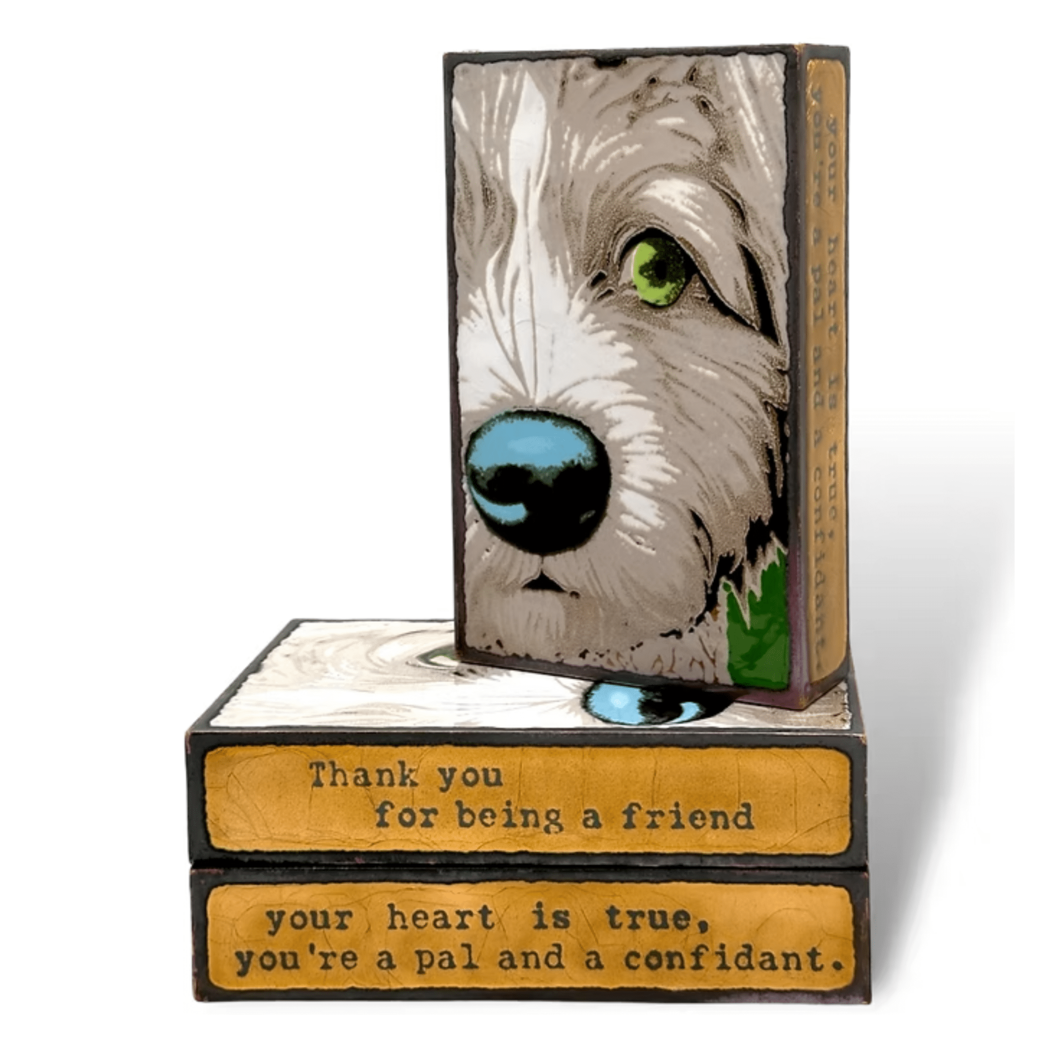 LlewLlew - 283 - Copper Art Block - Lizzy G's Fine Gifts