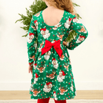 Long Sleeve Twirl Dress - Up On The Housetop - Lizzy G's Fine Gifts