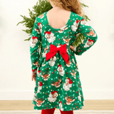 Long Sleeve Twirl Dress - Up On The Housetop - Lizzy G's Fine Gifts