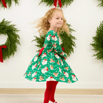 Long Sleeve Twirl Dress - Up On The Housetop - Lizzy G's Fine Gifts