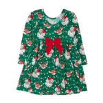 Long Sleeve Twirl Dress - Up On The Housetop - Lizzy G's Fine Gifts