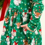 Long Sleeve Twirl Dress - Up On The Housetop - Lizzy G's Fine Gifts