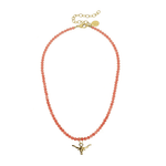 Longhorn Coral Alys Necklace - Lizzy G's Fine Gifts
