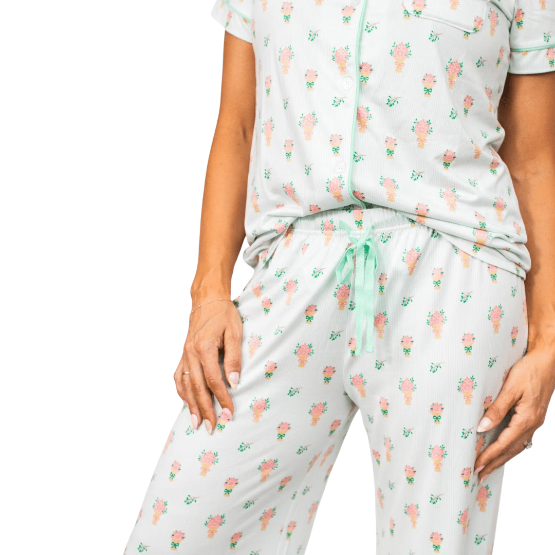 Love Blooms PJ Pants Set - Lizzy G's Fine Gifts