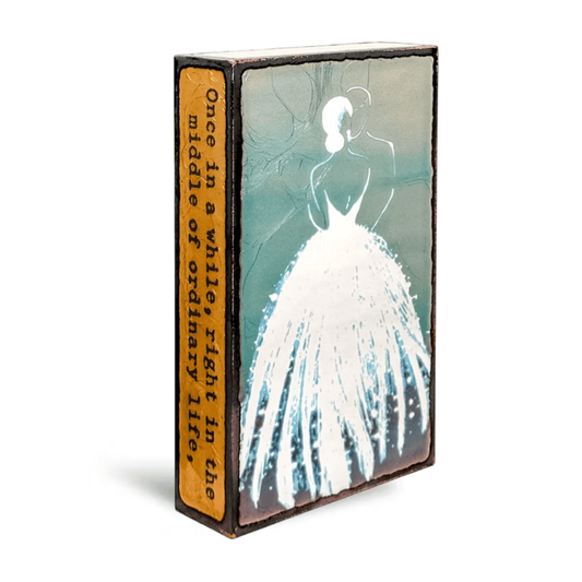Love Story - 294 - Copper Art Block - Lizzy G's Fine Gifts