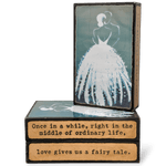 Love Story - 294 - Copper Art Block - Lizzy G's Fine Gifts