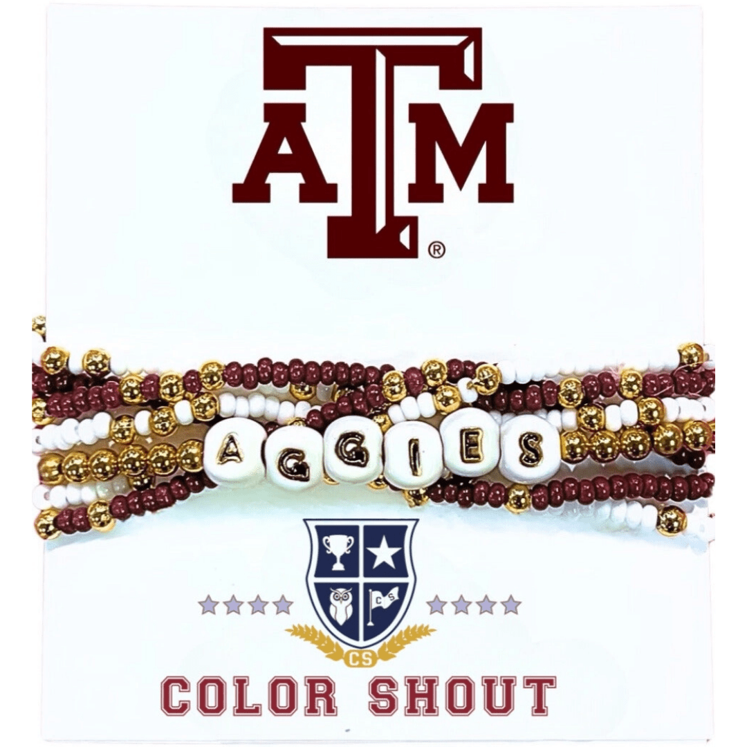 Lucky 7 College Stack Bracelet - Lizzy G's Fine Gifts